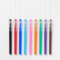 無印良品 こすって消せる水性カラーペン 細字 緑 1セット（1本×3） 良品計画