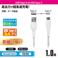 オーム電機 USB A TO C L10KACーW 01-7181 1個