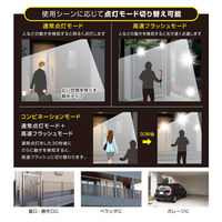 オーム電機 防犯センサーライトB40W1 07-8805 1個