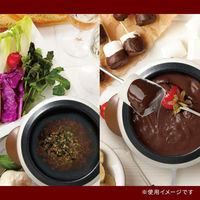 オーム電機 フォンデュポットCZ120AーW 08-1413 1個（直送品）