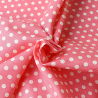 日本紐釦 ドット柄 スケア プリント生地 ブラック×白 HS1284-8-7M 1カット(110cm×7m)（直送品）