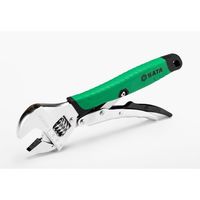 エスコ 200mm/30mm モンキーレンチ(ロック機能) EA680B-200 1丁（直送品）