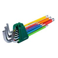 エスコ 1.5ー10mm 9本組[Ball Hexagon]キーレンチ EA683AK 1セット（直送品）