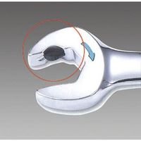 エスコ 22mm ダブルラチェット片目片口スパナ EA684RA-22 1丁（直送品）