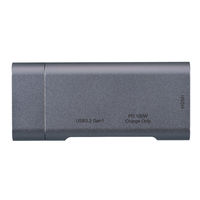 【アウトレット】ナカバヤシ PD対応 Type-Cポケットサイズドッキングステーション/グレー UD-C08GY 1個