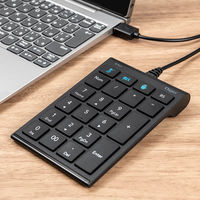ナカバヤシ Zoom対応USB有線テンキー/ブラック TNK-SU239BK 1個
