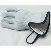 小野商事 牛床革手袋 マジックテープ 内綿 LLサイズ AG442-LL 1双 65-0307-89（直送品）