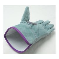 小野商事 牛床革手袋 オイル加工 外縫い 内綿 玄武 Lサイズ AG4819-L 1双 65-0306-74（直送品）