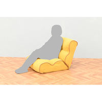 【軒先渡し】HIKARI ピグレット ソファみたいな座椅子 グリーン ピグレット 3rd　GR 1台（直送品）