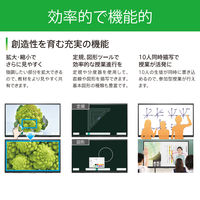 アイリスオーヤマ 電子黒板スタンドセット 65インチ 教育施設向け インタラクティブボード IB-65UHD02B 1台（直送品）