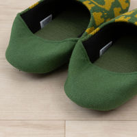 センコー となりのトトロ トトロかかとニット スリッパ 約22-24cm グリーン TOB231012 1足（直送品）