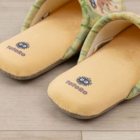 センコー となりのトトロ かけあし 子供用 スリッパ 約16.5-18cm グリーン TOB230401 1足（直送品）