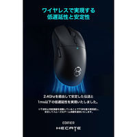 プリンストン ワイヤレスゲーミングマウス ブラック ED-G3MPRO-BK 1台（直送品）