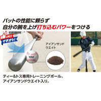 UNIX(ユニックス) 野球 ソフトボール 練習 重打撃ボール Hit-Punch300g ホワイト BX7701 1セット（4球）（直送品）