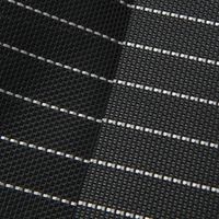 【LAKOLE/ラコレ】 ボーダー柄ランチョンマット ブラック 1セット（2枚）