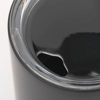 【LAKOLE/ラコレ】 ダブルウォールセラミックタンブラー ブラック 1セット（2個）