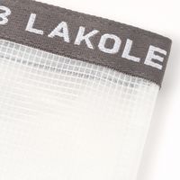 （SPA&TRAVEL）ハブラシポーチ クリア×チャコール LAKOLE/ラコレ