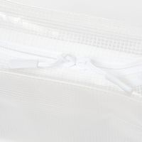 （SPA&TRAVEL）スクエアポーチ クリア×チャコール LAKOLE/ラコレ