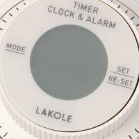 ダイヤル式タイマー&クロック アイボリー LAKOLE/ラコレ