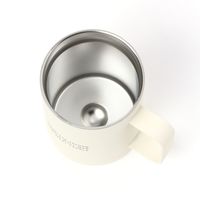 【LAKOLE/ラコレ】 【保温保冷】フタ付きステンレスマグ（350ml） アイボリー 1セット（2個）