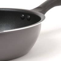 フッ素加工炒め鍋（20cm）チャコール LAKOLE/ラコレ