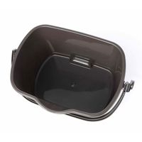 スクエアバケツ（10L）チャコール LAKOLE/ラコレ