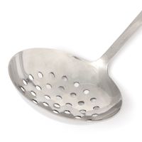 穴あきステンレス製おたま チャコール LAKOLE/ラコレ