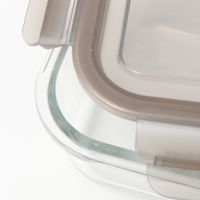 ガラス保存容器（480ml）グレー LAKOLE/ラコレ