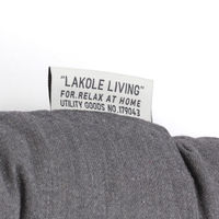 大きなシートクッション ブラック LAKOLE/ラコレ