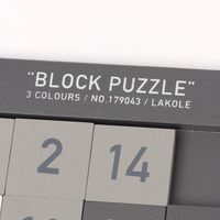 ウッド数字パズル グレー LAKOLE/ラコレ