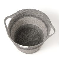 トライカラーバスケット（M） ダークグレー LAKOLE/ラコレ