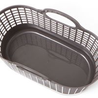 やわらかランドリーバスケット（S） チャコール LAKOLE/ラコレ