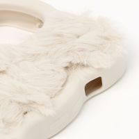 ふわふわウェーブスタンドiPhoneケースiPhone13/14 アイボリー LAKOLE/ラコレ