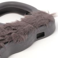 ふわふわウェーブスタンドiPhoneケース iPhone14PRO チャコール LAKOLE/ラコレ