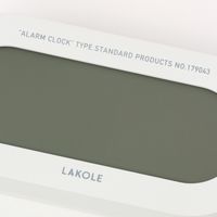 オーバルデジタル時計 ホワイト LAKOLE/ラコレ