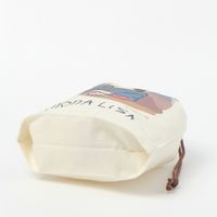 （世界の名作）マチ付き巾着ポーチ モナリザ 1セット（2個） LAKOLE/ラコレ