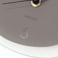 アシンメトリーガラス掛け時計 チャコール LAKOLE/ラコレ