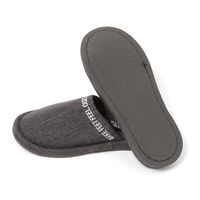 刺繍ロゴスリッパ チャコール LAKOLE/ラコレ