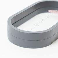 オーバルフッキングフレーム チャコール LAKOLE/ラコレ