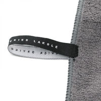 【LAKOLE/ラコレ】 クイックドライフェイスタオル チャコール 1セット（1枚×2）