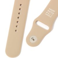 AppleWatchベルト（シリコン）38/40/41mm対応 ベージュ LAKOLE/ラコレ