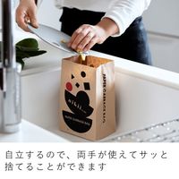 &NE nikii シンクペーパーバッグ 水切りゴミ袋 自立して三角コーナーいらず 紙製 30枚入 1個 日本製 エヌ・エレファント