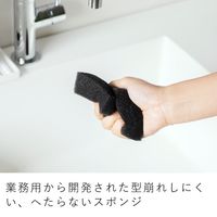 &NE nikii 究極にこだわった キッチンスポンジ 型崩れしにくく へたりにくい 泡立ち抜群 ブラック 1個 日本製 エヌ・エレファント
