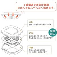 &NE 冷凍ご飯もふっくら解凍 Refura（レフラ）保存容器 3色セット 1個 電子レンジ可 エヌ・エレファント