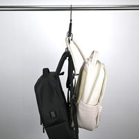 サワフジ リュックハンガーが2個掛けられるハンガー BK 4973306390341 1セット(1個×3)