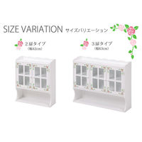 【軒先渡し】萩原 調味料ラック 幅420×奥行160×高さ500mm ホワイト MUD-7130WH 1台（直送品）