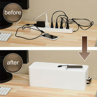 JEJアステージ ケーブルボックス ホワイト 1個（わけあり品）