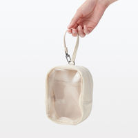 無印良品 吊るせるコレクションポーチ 約幅110×高さ160×マチ70mm アイボリー 良品計画