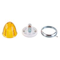 パーマンコーポレーション マーカーランプ プラスチックレンズ イエロー DC24V 防水 10ヶ入 1167413000 1個（直送品）