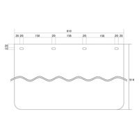 パーマンコーポレーション 泥除け 縦横溝タイプ 1349042000 1個（直送品）